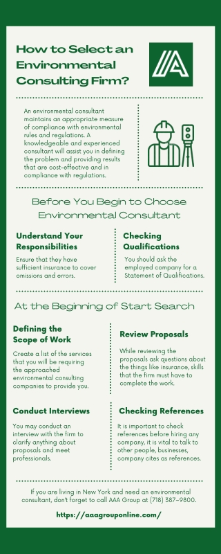 Environmental Consulting Companies - How to Select the Best One?