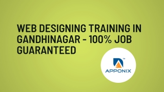 Web Design and Development Training in Gandhinagar