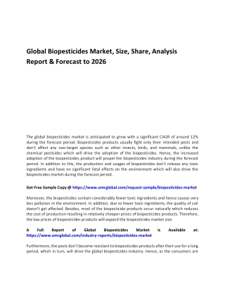 Global Biopesticides Market