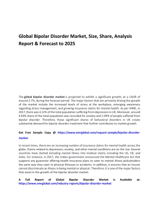 Global Bipolar Disorder Market