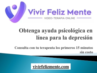 Obtenga ayuda psicológica en línea para la depresión