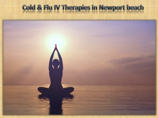 Cold & Flu IV Therapies in Newport beach