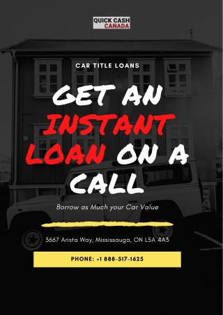 Get An Instant Loan On A Call