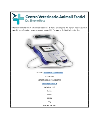 Veterinari specializzati in animali esotici