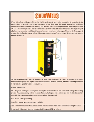 Spot Welding Machine  Cruxweld.com