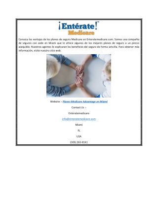 Planes Medicare Advantage en Miami (2)