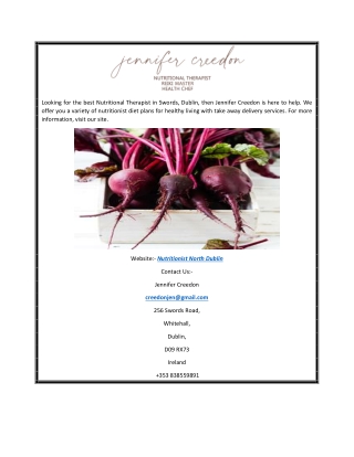 Nutritionist North Dublin | jennifercreedon.ie