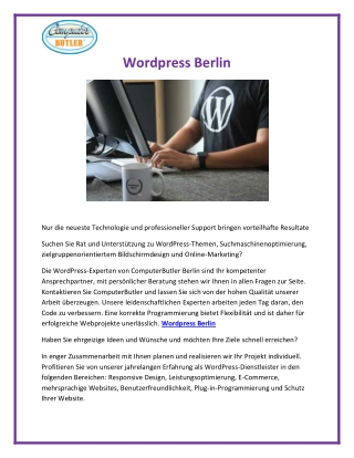 Wordpress Berlin
