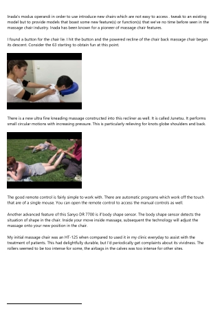 Human Touch Massage Chair Reviews