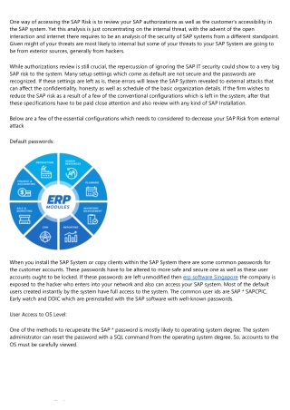 Things to Consider before Implementing an ERP in Your Organization