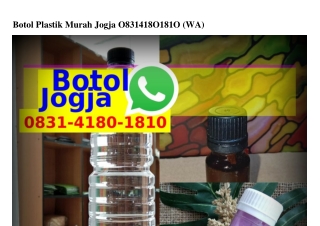 Botol Plastik Murah Jogja ౦8ᣮI_ԿI8౦_I8I౦{WA}