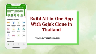 Build All-in-One App With Gojek Clone In Thailand