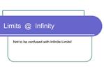 Limits Infinity