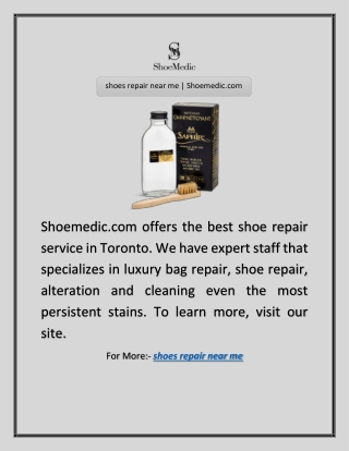shoes repair near me | Shoemedic.com