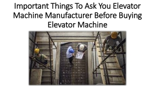 What elevators do not use proprietary components?
