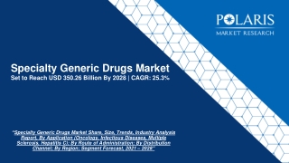 Specialty Generic Drugs Market