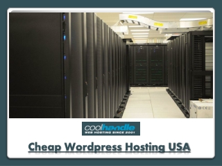 Cheap Wordpress Hosting USA