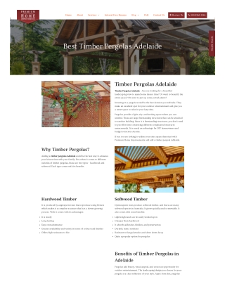 Timber Pergolas Adelaide