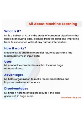 Machine learning