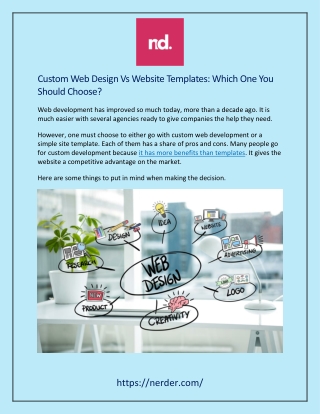 Custom Web Design Vs Website Templates  Which One You Should Choose