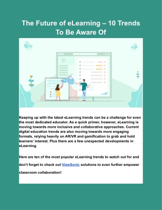 The Future of eLearning – 10 Trends To Be Aware Of