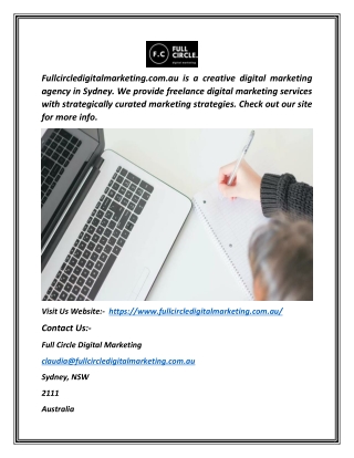 creative digital marketing agency in Sydney | Fullcircledigitalmarketing.com.au