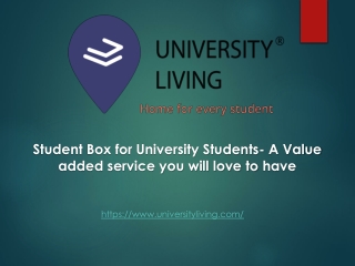 Student Box for University Students- A Value added service you will love to have