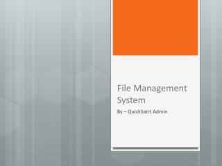 File Management Software – QuickStart Admin