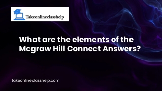 What Are The Elements Of The Mcgraw Hill Connect Answers