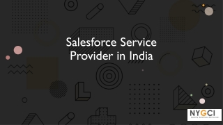 Salesforce Service Provider in India