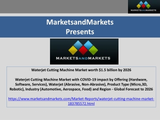 Waterjet Cutting Machine Market worth $1.5 billion by 2026