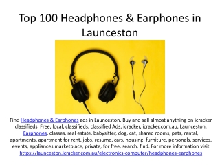 Top 100 Headphones & Earphones in Launceston