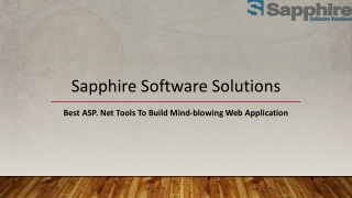 Best ASP. Net Tools To Build Mind-blowing Web Application