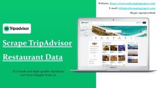 Scrape TripAdvisor Restaurant Data