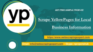 Scrape YellowPages for Local Business Information