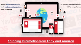 Scraping Information from Ebay and Amazon