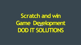 Best Scratch and win Game Development - DOD IT SOLUTIONS