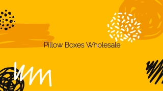 Custom Pillow Boxes Wholesale