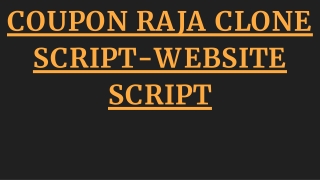 Coupon Raja Clone Script-Website Script