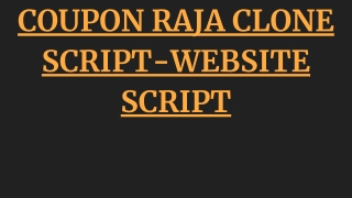 Coupon Raja Clone Script-Website Script