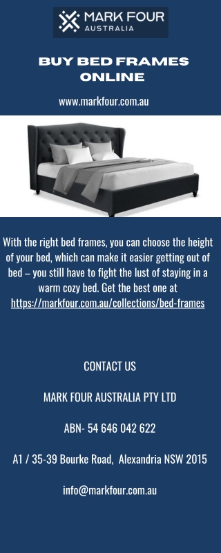 Buy Bed Frames Online - markfour.com.au