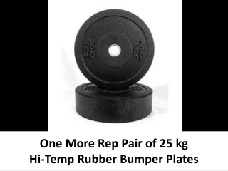 Onemorerep 25kg Rubber Bumper Plates Pair