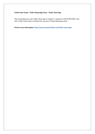 Tinder Clone Script - Tinder Dating App Clone - Tinder Clone App