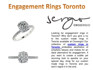 Engagement Rings Toronto