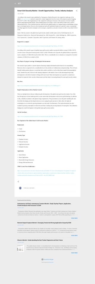 Trends of Smart Grid Security Market Size, Share | Forecast 2025