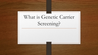 What is Genetic Carrier-Screening
