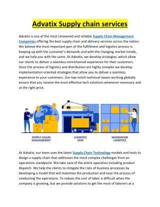 Advatix Supply chain services