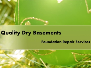 foundation repair Services