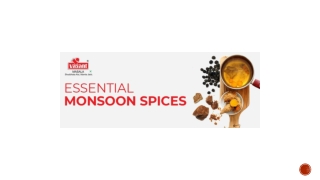 7 Must-Have Spices for the Rainy Season
