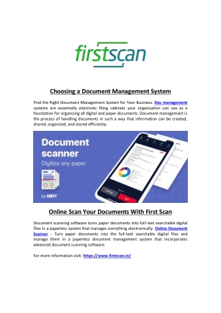 Choosing a Document Management System
